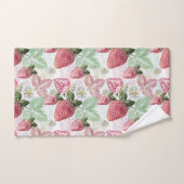 Aardbei, bessen, rood, vers, rijp, zoet, voedsel, bad handdoek (Handdoek)