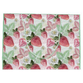 Aardbei, bessen, rood, vers, rijp, zoet, voedsel, groot cadeauzakje (Achterkant)