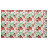 Aardbei, bessen, rood, vers, rijp, zoet, voedsel, stof (Fat Quarter)