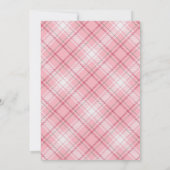 Aardbei bessen zoet eerste verjaardag blond meisje kaart (Achterkant)