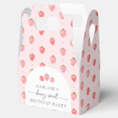 Aardbei Birthday Bedankdoosjes (Geopend)