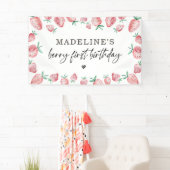 Aardbei Birthday Berry Sweet Backdrop Banner (Insitu)