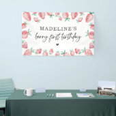 Aardbei Birthday Berry Sweet Backdrop Banner (Beurs)