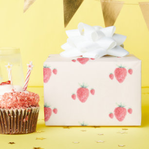Aardbei Birthday Cadeaupapier
