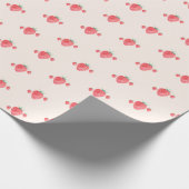 Aardbei Birthday Cadeaupapier (Hoek)