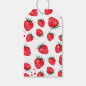 Aardbei Birthday Dank u voor het cadeauLabel (Achterkant)