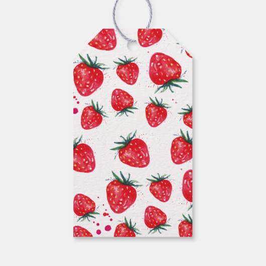 Aardbei Birthday Dank u voor het cadeauLabel