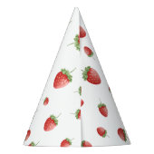 Aardbei Birthday Feesthoedjes (Achterkant)