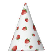 Aardbei Birthday Feesthoedjes (Rechts)
