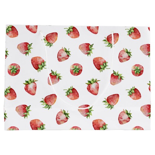 Aardbei Birthday Groot Cadeauzakje (Achterkant)