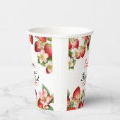 Aardbei Birthday Papieren Bekers (Rechts)