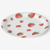 Aardbei Birthday Papieren Bordje (Gekanteld)