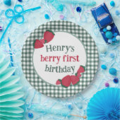 Aardbei Birthday Party Borden Papieren Bordje (Feest)