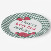 Aardbei Birthday Party Borden Papieren Bordje (Gekanteld)