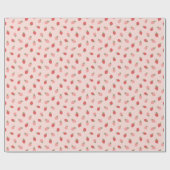 Aardbei Birthday Party Cadeaupapier (Vlak)