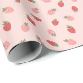 Aardbei Birthday Party Cadeaupapier (Rol Hoek)