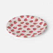 Aardbei Birthday Party Papieren Bordje (Gekanteld)