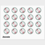 Aardbei Birthday Party Stickers of Favor Labels (Vel)