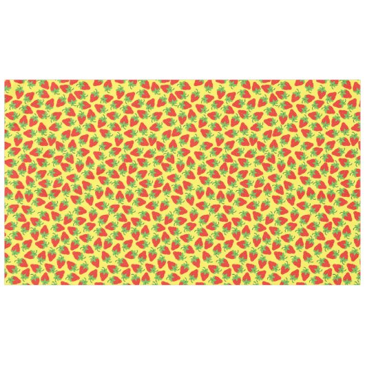 Aardbei Birthday Party Tafelkleed (Voorkant (Horizontaal))