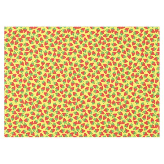 Aardbei Birthday Party Tafelkleed (Voorkant (Horizontaal))