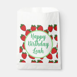 Aardbei Birthday Party Theme Bedankzakje