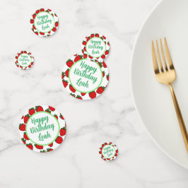 Aardbei Birthday Party Theme Confetti