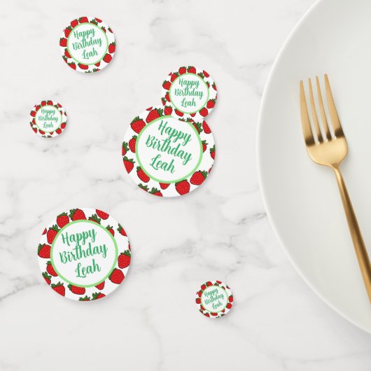 Aardbei Birthday Party Theme Confetti (Groep)