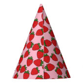 Aardbei Birthday Party Theme Feesthoedjes (Achterkant)