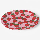 Aardbei Birthday Party Theme Papieren Bordje (Gekanteld)