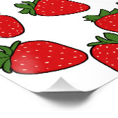 Aardbei Birthday Party Theme Perfect Poster (Hoek)