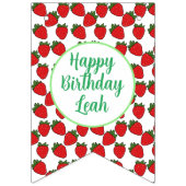 Aardbei Birthday Party Theme Vlaggetjes (Tweede vlag)