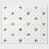 Aardbei Birthday Party Theme Wrapping Paper Cadeaupapier (Vlak)