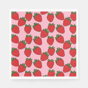 Aardbei Birthday Party Theme Wrapping Paper Servet