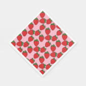 Aardbei Birthday Party Theme Wrapping Paper Servet (Hoek)