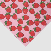 Aardbei Birthday Party Theme Wrapping Paper Tissuepapier (Detail)