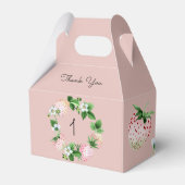 Aardbei Birthday Pink White Fruit Bedankdoosjes (Voorkant Zijde)