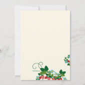 Aardbei Birthday-uitnodigingen Kaart (Achterkant)