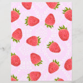 Aardbei Blank Roze Papier Papier (Achterkant)