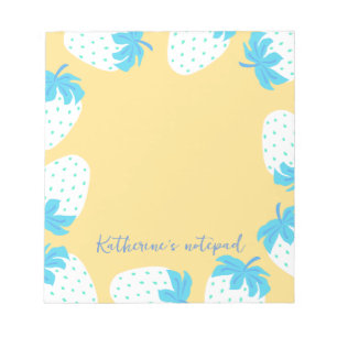 Aardbei Blauw Geel Notitieblok