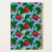 Aardbei Blauw Notitieboek (Achterkant)