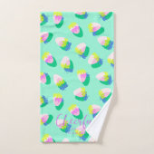 Aardbei Blauwgroen Bad Handdoek (Handdoek)