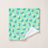 Aardbei Blauwgroen Bad Handdoek (Wasdoekje)
