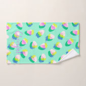 Aardbei Blauwgroen Bad Handdoek (Handdoek)