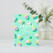 Aardbei Blauwgroen Briefkaart (Staand voorkant)