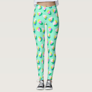 Aardbei Blauwgroen Leggings