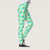 Aardbei Blauwgroen Leggings (Rechts)
