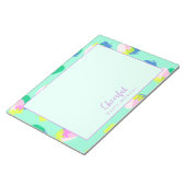 Aardbei Blauwgroen Notitieblok (Schuin)