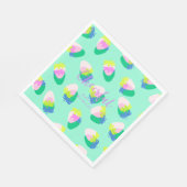 Aardbei Blauwgroen Servet (Hoek)