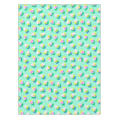 Aardbei Blauwgroen Tafelkleed (Voorkant)