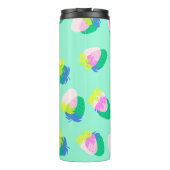 Aardbei Blauwgroen Thermosbeker (Achterkant)